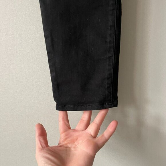 Agolde Filter Free High Rise Denim Dark Wash Casual Skinny Leg Jeans Black 28 - Picture 7 of 10